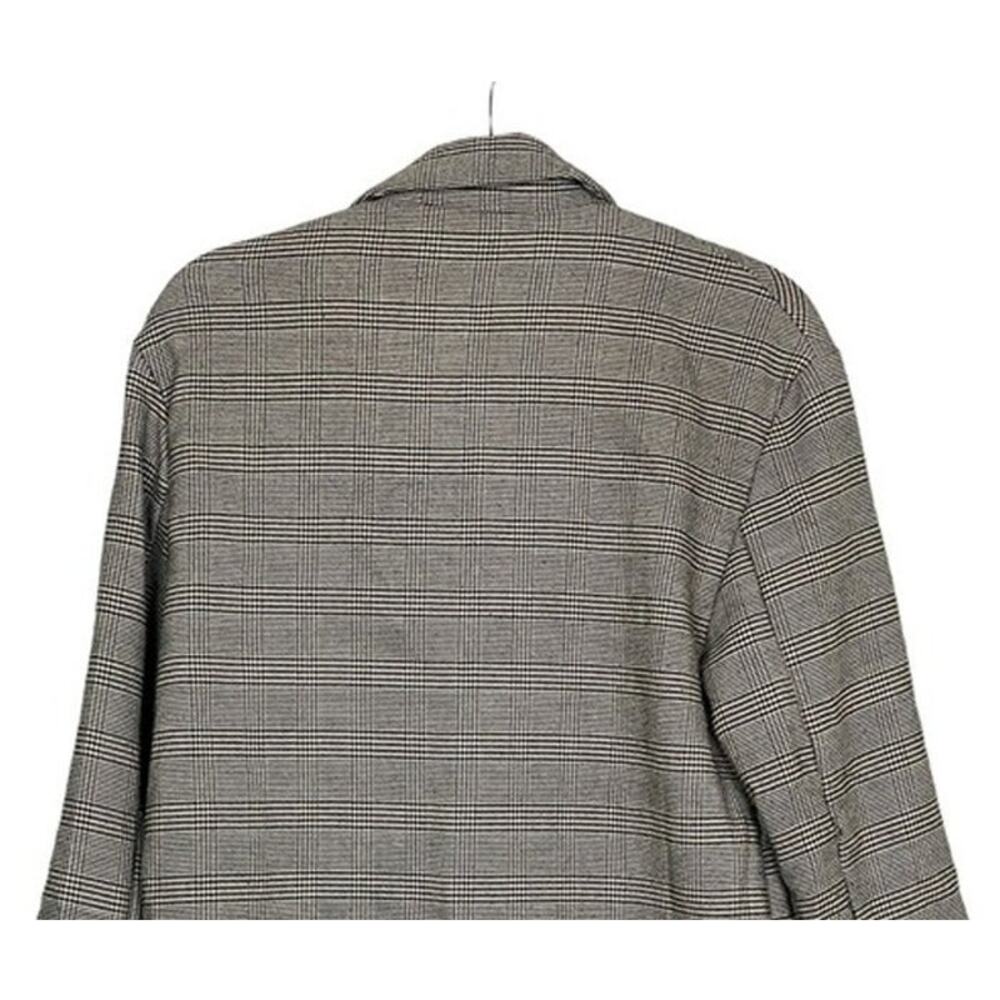 ZARA Oversized Double Breast Suit Jacket Sport Coat Blazer Pockets S / M Plaid - Picture 5 of 15